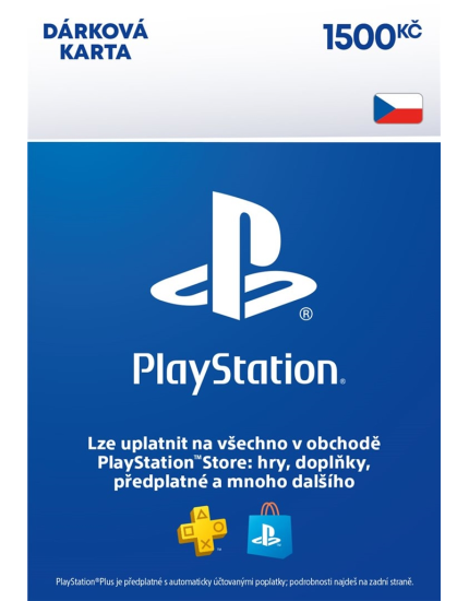 PlayStation Network Card (PSN Karta) 1500 Kč (digitálny produkt) obrázok 1