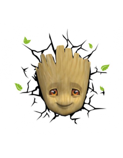 Marvel 3D LED lampa Baby Groot Face obrázok 1