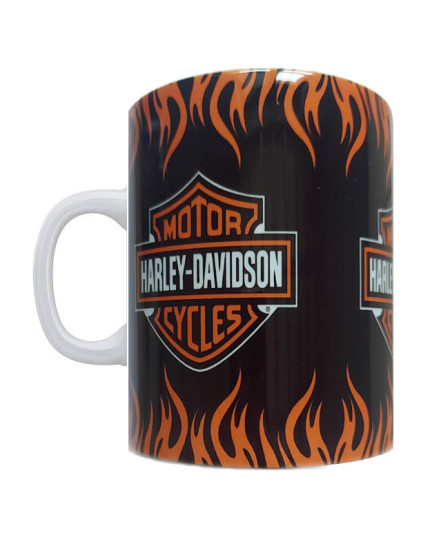 Harley Davidson hrnček Flame Logo obrázok 1