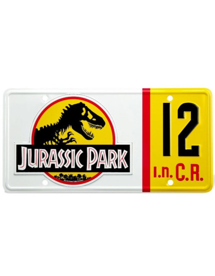 Jurassic Park replika Dennis Nedry Licence Plate obrázok 1