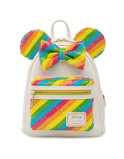 LOUNGEFLY DISNEY RAINBOW MINNIE MINI BACKPACK obrázok 1