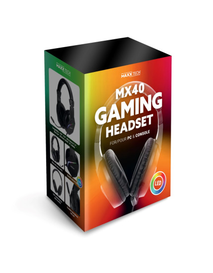 MX40 Gaming Headset LED obrázok 1