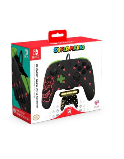 Rematch Wired Controller Bowser Glow in the Dark (NSW) obrázok 1