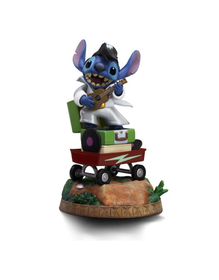 Lilo and Stitch Art Scale socha 1/10 Stitch King of Rock 17 cm obrázok 1