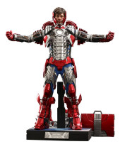 Iron Man 2 Movie Masterpiece akčná figúrka 1/6 Tony Stark (Mark V Suit Up Version) Deluxe 31 cm