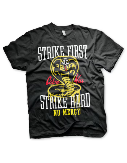 Cobra Kai Strike First Strike Hard (T-Shirt) obrázok 1