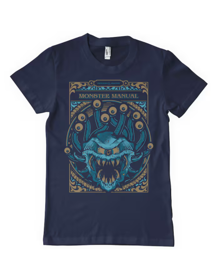 Dungeons and Dragons Monsters Manual (T-Shirt) obrázok 1