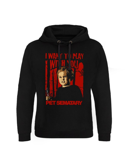 Pet Sematary Hoodie I Want To Play With You obrázok 1