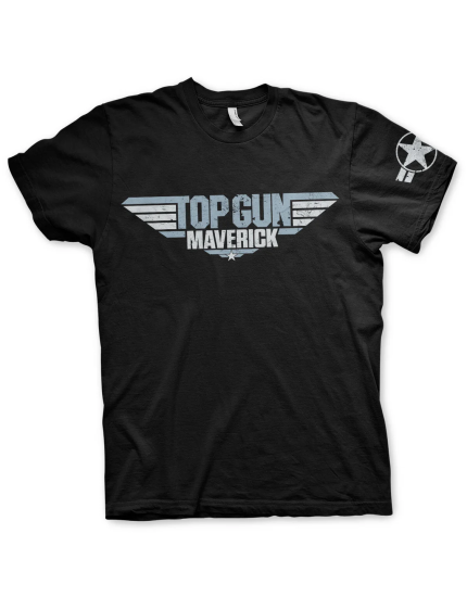 Top Gun Maverick Distressed Logo (T-Shirt) obrázok 1