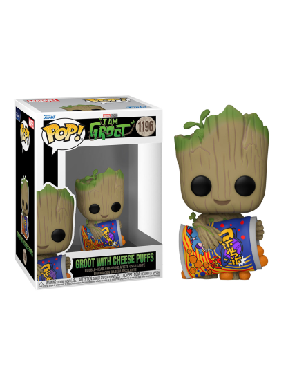 Pop! Marvel - I Am Groot - Groot with Cheese Puffs obrázok 1