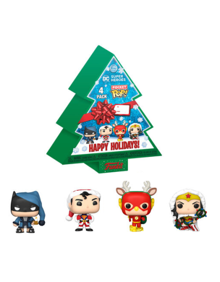 Pop! Heroes - DC Comics Tree Holiday Box (4-Pack) obrázok 1