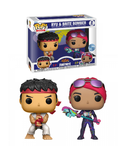 Pop! Games - Fortnite - Ryu and Brite Bomber (2-Pack, Special Edition) obrázok 1