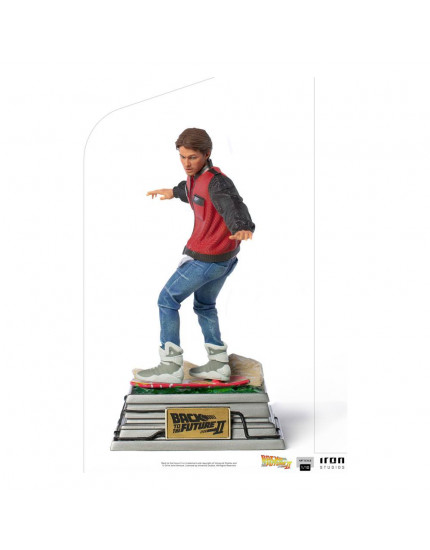 Back to the Future II Art Scale socha 1/10 Marty McFly on Hoverboard 22 cm obrázok 1