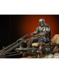 Star Wars The Mandalorian Deluxe Art Scale socha 1/10 Mandalorian on Speederbike 18 cm obrázok 4