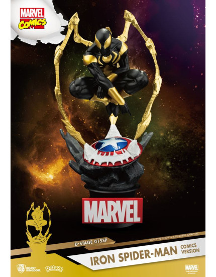 Marvel D-Stage PVC Diorama Iron Spider-Man Comic Version 16 cm obrázok 1