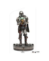 Star Wars The Mandalorian Art Scale socha 1/10 Mandalorian and Grogu 22 cm