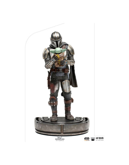 Star Wars The Mandalorian Art Scale socha 1/10 Mandalorian and Grogu 22 cm obrázok 1