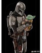 Star Wars The Mandalorian Art Scale socha 1/10 Mandalorian and Grogu 22 cm obrázok 2