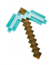 Minecraft Plastic Replica Diamond Pickaxe 40 cm