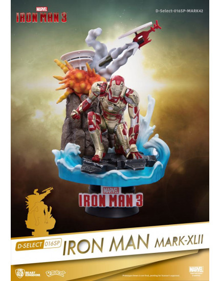 Iron Man 3 D-Select PVC Diorama Iron Man Mark XLII 15 cm obrázok 1