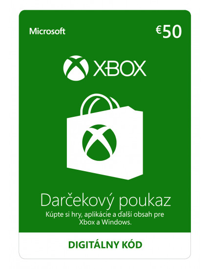 XBOX - Dárková karta Xbox 50 EUR (digitálny produkt) obrázok 1